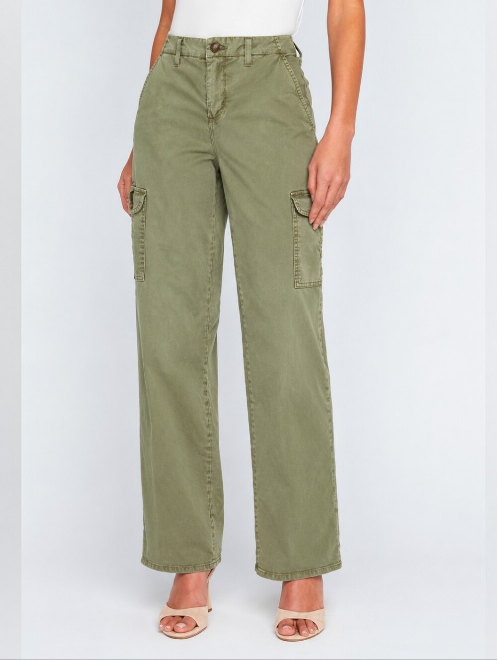 ❤️ L'AGENCE CHANNING HIGH RISE TROUSER LEG UTILTY PANTS, 0 (25)